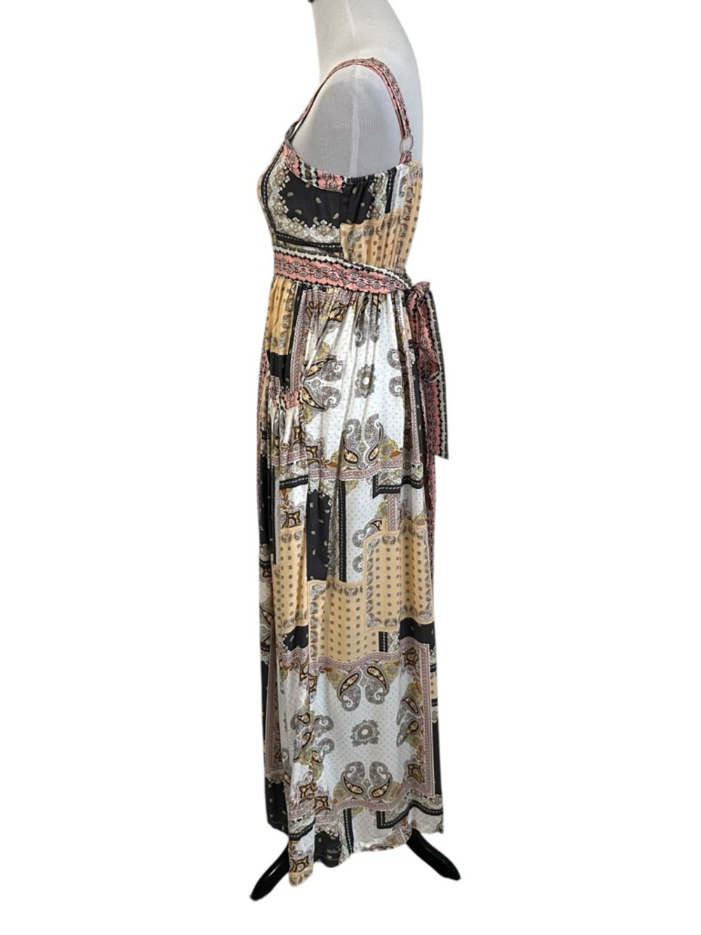Matilda Jane Womens Adventure Begins Perfectly Paisley Maxi Dress Sz Med Multi - Picture 9 of 12